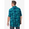 imageKingSize Mens Big ampamp Tall Printed Camp ShirtTidal Green Marble