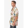 imageKingSize Mens Big ampamp Tall Printed Camp ShirtTropical Leaf