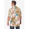 imageKingSize Mens Big ampamp Tall Printed Camp ShirtTropical Leaf