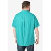 imageKingSize Mens Big ampamp Tall Striped ShortSleeve Sport ShirtDark Teal Stripe