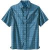 imageKingSize Mens Big ampamp Tall Easy Care Woven Sport ShirtBlue Geo