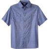 imageKingSize Mens Big ampamp Tall Easy Care Woven Sport ShirtNavy Geo