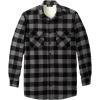 imageKingSize Mens Big ampamp Tall Fleece Sherpa Shirt JacketBlack Buffalo Check