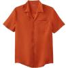 imageKingSize Mens Big ampamp Tall KS Island Solid Camp ShirtParadise Orange