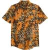 imageKingSize Mens Big ampamp Tall Printed Camp ShirtOrange Tiki