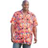 imageKingSize Mens Big ampamp Tall Printed Camp ShirtTropical Fruit