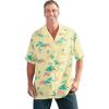 imageKingSize Mens Big ampamp Tall Printed Camp ShirtYellow Luau