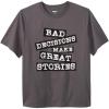 imageKingSize Mens Big ampamp Tall Slogan Graphic TShirtBad Decisions