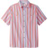 imageKingSize Mens Big ampamp Tall Striped ShortSleeve Sport ShirtMelon Stripe