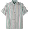 imageKingSize Mens Big ampamp Tall Striped ShortSleeve Sport ShirtTidal Green Stripe