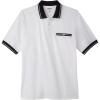 imageKingSize Mens Big ampamp Tall Tipped Pocket Polo  2XL White