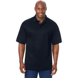 imageKingSize Mens Big ampamp Tall No Sweat PoloBlack Mesh