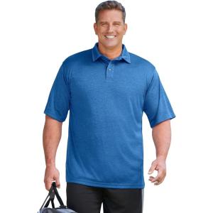 imageKingSize Mens Big ampamp Tall No Sweat PoloBlue Marl