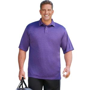 imageKingSize Mens Big ampamp Tall No Sweat PoloBright Purple Marl