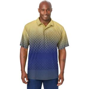 imageKingSize Mens Big ampamp Tall No Sweat PoloGeo Ombre