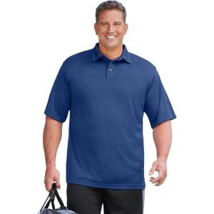 imageKingSize Mens Big ampamp Tall No Sweat PoloMidnight Navy Marl