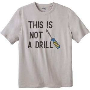 imageKingSize Mens Big ampamp Tall Slogan Graphic TShirtDrill