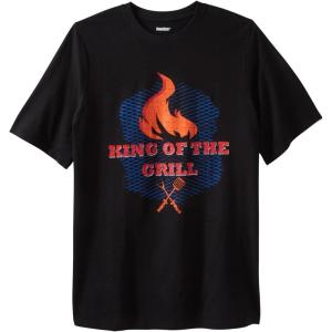 imageKingSize Mens Big ampamp Tall Slogan Graphic TShirtGrill King