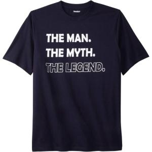 imageKingSize Mens Big ampamp Tall Slogan Graphic TShirtLegend