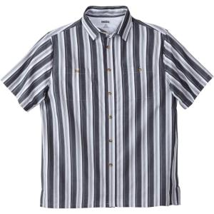 imageKingSize Mens Big ampamp Tall Striped ShortSleeve Sport ShirtGrey Stripe