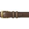 imageKingSize Mens Synthetic Leather Belt With Classic Stitch EdgeMedium Brown Gold