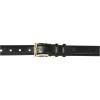 imageKingSize Mens Synthetic Leather Belt With Classic Stitch EdgeBlack Gold