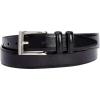 imageKingSize Mens Synthetic Leather Belt With Classic Stitch EdgeBlack Silver