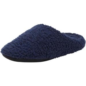 imageKingSize Mens Sherpa SlippersMidnight Navy 0018