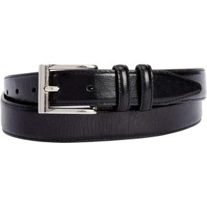 imageKingSize Mens Synthetic Leather Belt With Classic Stitch EdgeBlack Silver