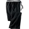 imageKingSize Mens Big ampamp Tall Coachs Collection Fleece Open Bottom PantsBlack Stripe