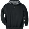 imageKingSize Mens Big ampamp Tall Fleece Pullover HenleyHeather Charcoal