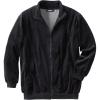 imageKingSize Mens Big ampamp Tall Tall Velour FullZip JacketBlack