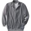 imageKingSize Mens Big ampamp Tall Tall Velour FullZip JacketSteel