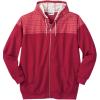 imageKingSize Mens Big ampamp Tall French Terry Snow Lodge HoodieDark Burgundy