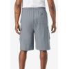 imageKingSize Mens Big ampamp Tall Lightweight Jersey Cargo ShortsHeather Gunmetal 0055