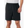 imageKingSize Mens Big ampamp Tall Lightweight Jersey ShortsBlack 3 Pack