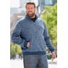 imageKingSize Mens Big ampamp Tall Quarter Zip Fleece SweaterSlate Blue Marl