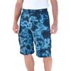 imageKingSize Mens Big ampamp Tall Fleece 10quot Cargo ShortsNavy Marble 2203