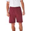 imageKingSize Mens Big ampamp Tall Lightweight Jersey ShortsHeather Deep Burgundy 2562