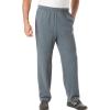 imageKingSize Mens Big ampamp Tall Tall Fleece Open Bottom PantsKs SportHeather Dark Slate 2345