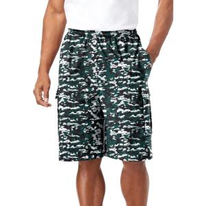 imageKingSize Mens Big ampamp Tall Lightweight Jersey Cargo ShortsCamo