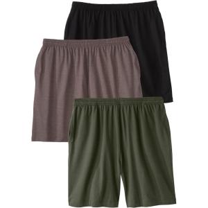 imageKingSize Mens Big ampamp Tall Lightweight Jersey ShortsAssorted Cools 3 Pack