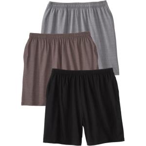 imageKingSize Mens Big ampamp Tall Lightweight Jersey ShortsAssorted Tonal 3 Pack