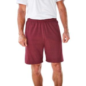 imageKingSize Mens Big ampamp Tall Lightweight Jersey ShortsHeather Deep Burgundy 2562