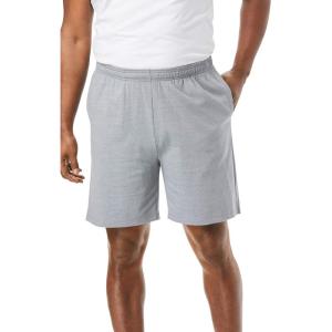 imageKingSize Mens Big ampamp Tall Lightweight Jersey ShortsHeather Gunmetal 0042