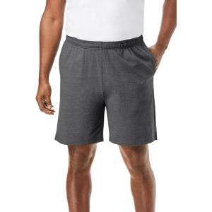 imageKingSize Mens Big ampamp Tall Lightweight Jersey ShortsHeather Slate 1576