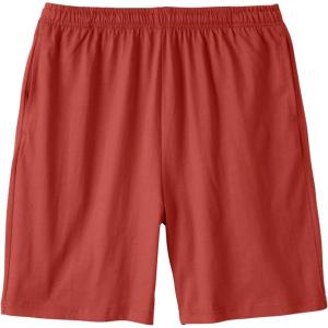 imageKingSize Mens Big ampamp Tall Lightweight Jersey ShortsRed Ochre