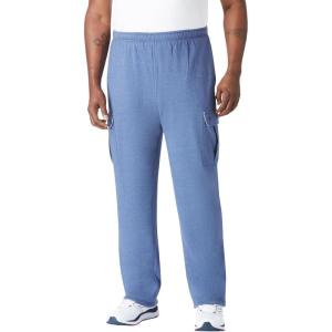 imageKingSize Mens Big ampamp Tall Tall ThermalLined Cargo PantsHeather Slate Blue