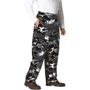 imageKingSize Mens Big ampamp Tall Tall ThermalLined Cargo PantsSteel Camo 2407