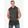 imageKingSize Mens Big ampamp Tall Lightweight Muscle Hoodie TeeBlack